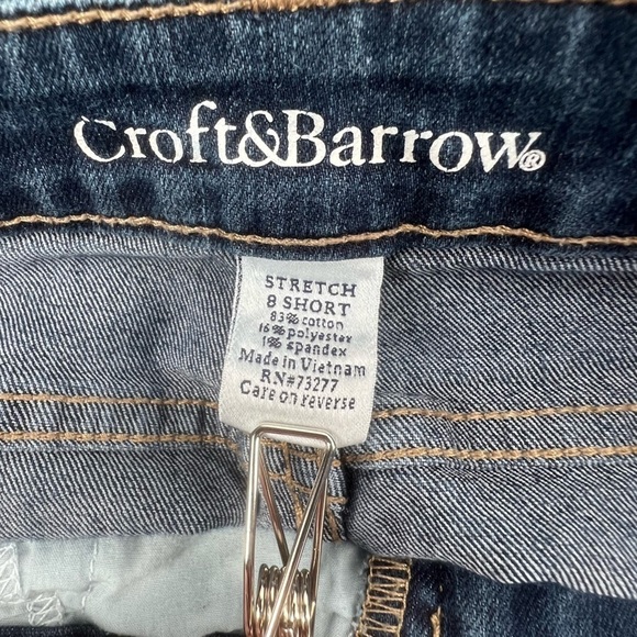 Croft & Barrow Classic Fit Straight Leg Stretch Jeans Size 8 Short Women’s - Picture 2 of 5